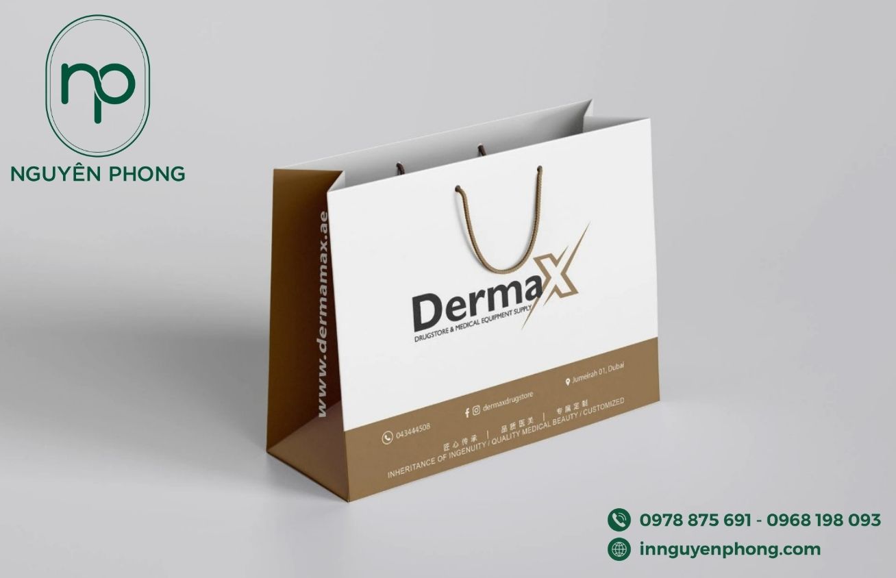 Mẫu túi giấy khách sạn phổ biến 